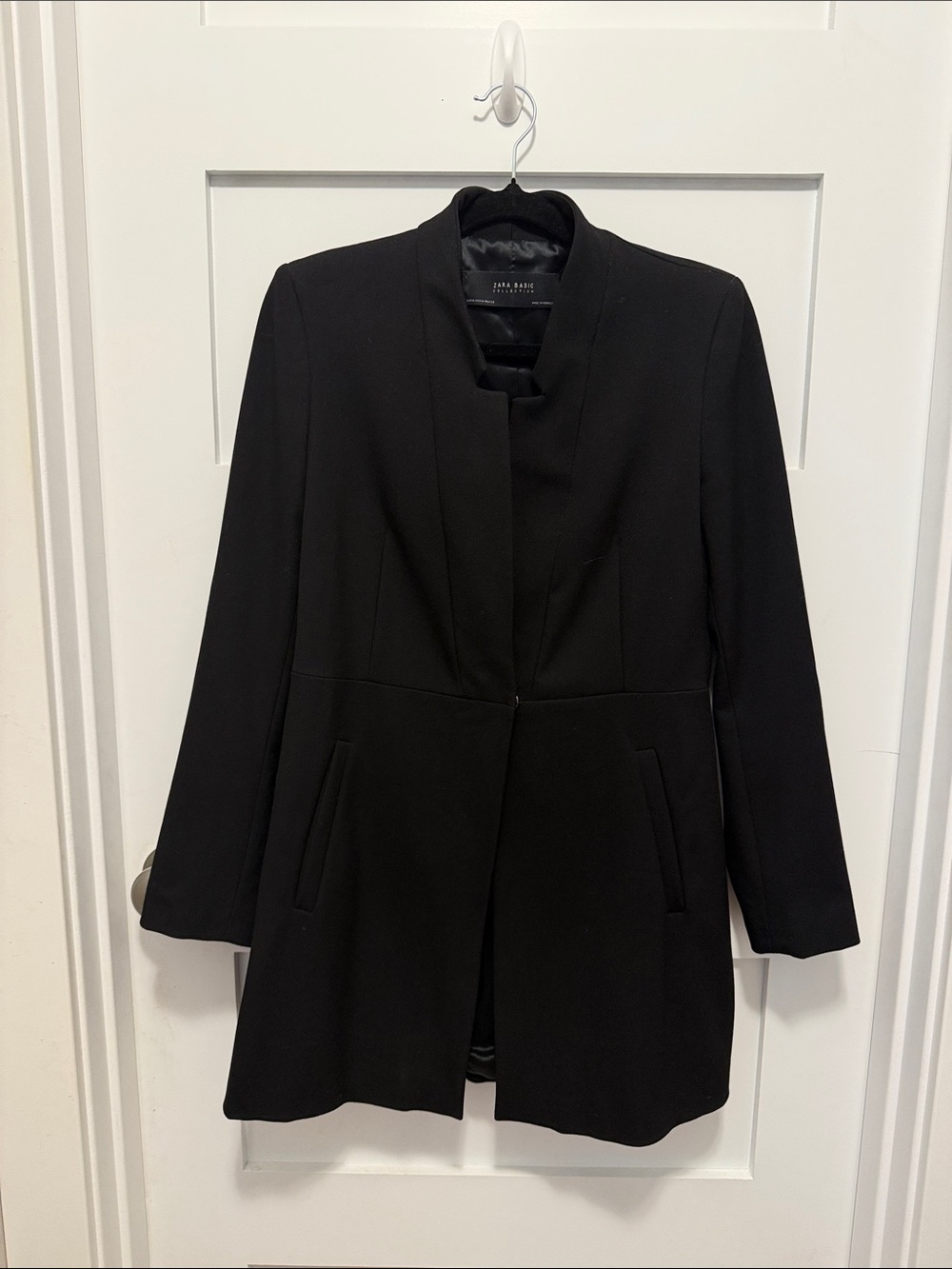Zara Black Long Women's Trench Coat - Picture 1 of 4